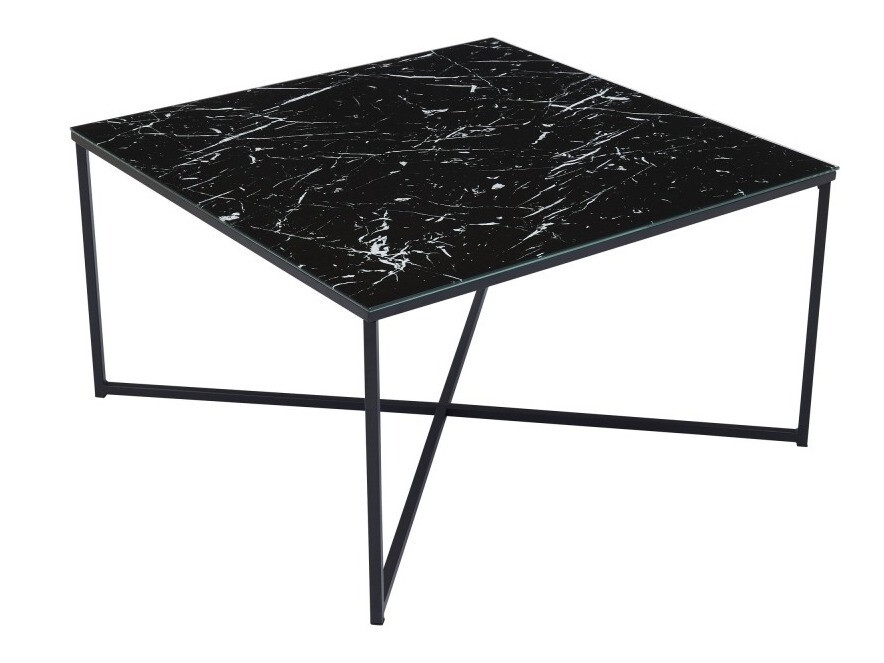 Mesa para revistas Riverton 381 (Mármore preto + Preto)