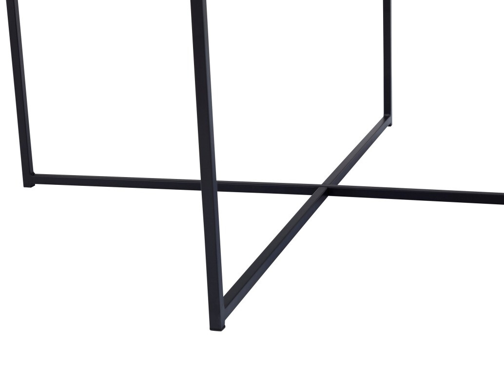 Mesa para revistas Riverton 381 (Mármore preto + Preto)