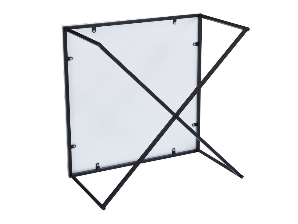 Mesa para revistas Riverton 381 (Mármore preto + Preto)