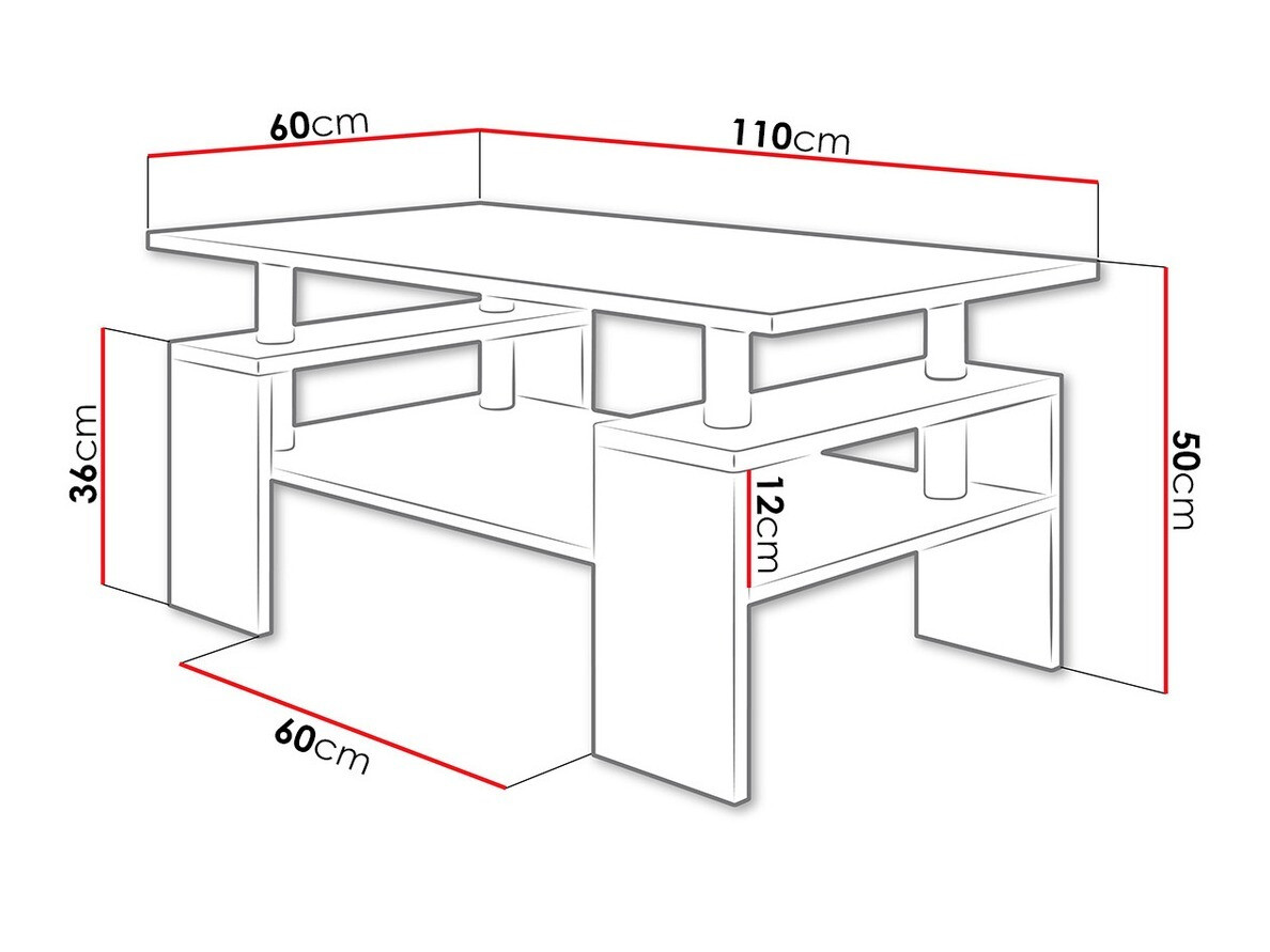 Mesa de centro Fortunal (Carvalho sonoma)