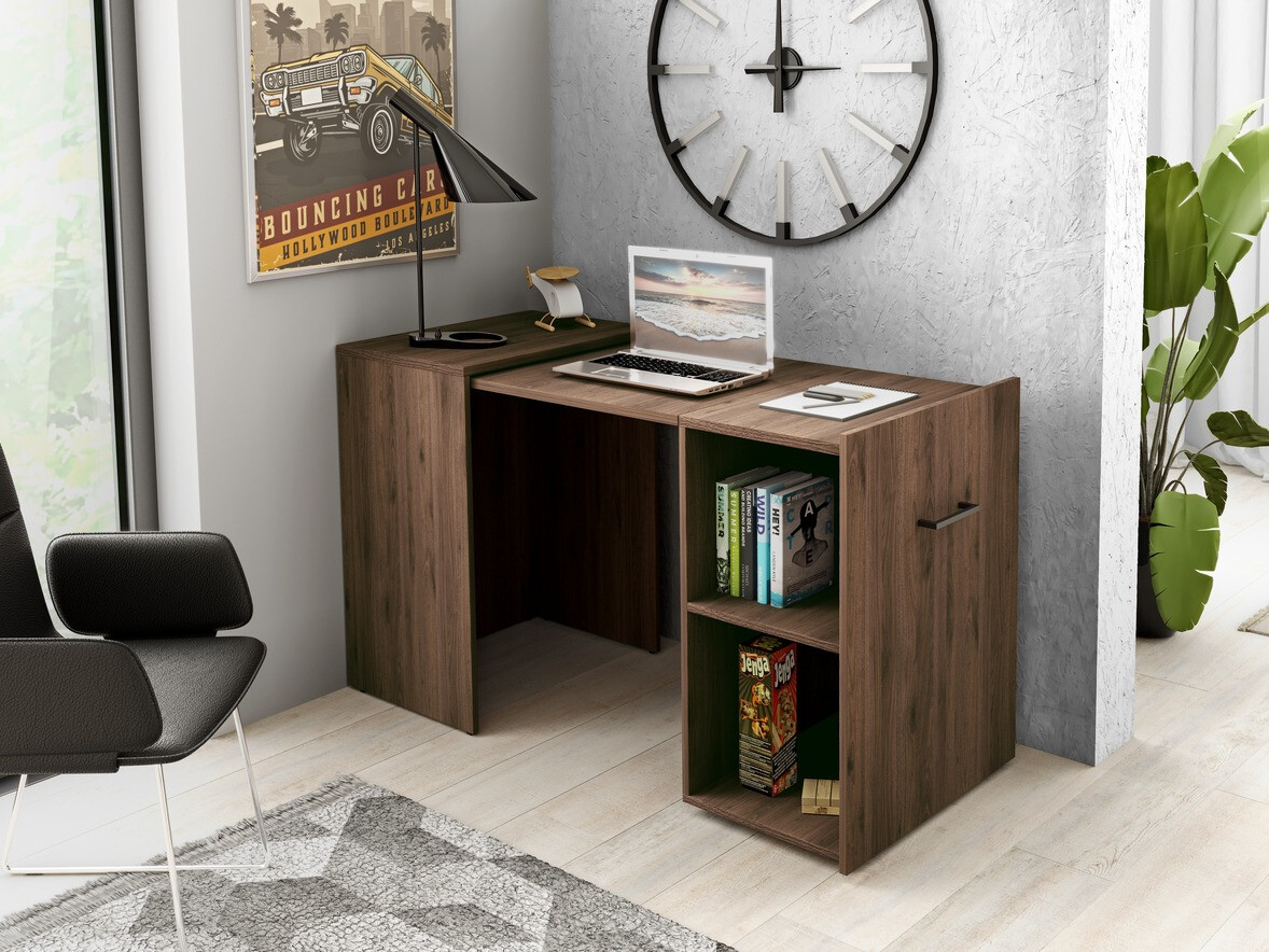 Mesa de escritório Austin 304 (Nogueira)
