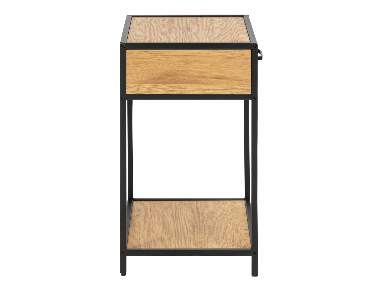 Mesa de cabeceira Norsica Sevferi 128 (Carvalho selvagem + Preto)