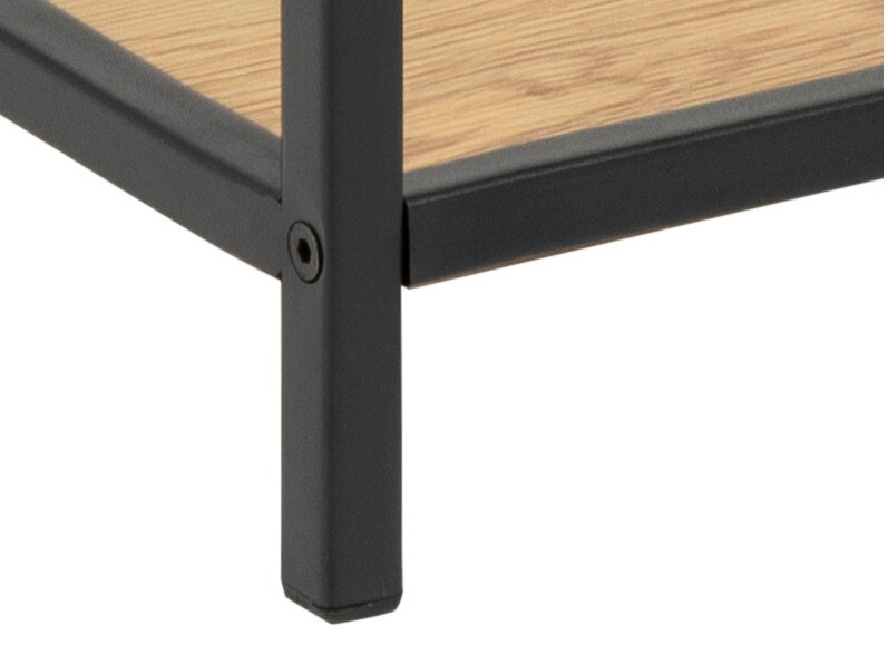 Mesa de cabeceira Norsica Sevferi 128 (Carvalho selvagem + Preto)