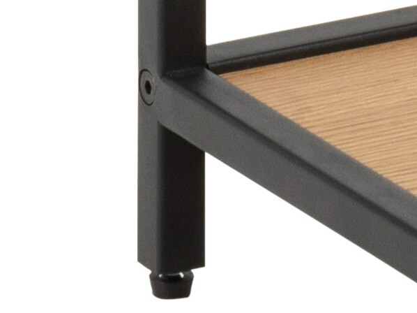 Mesa de cabeceira Norsica Sevferi 128 (Carvalho selvagem + Preto)