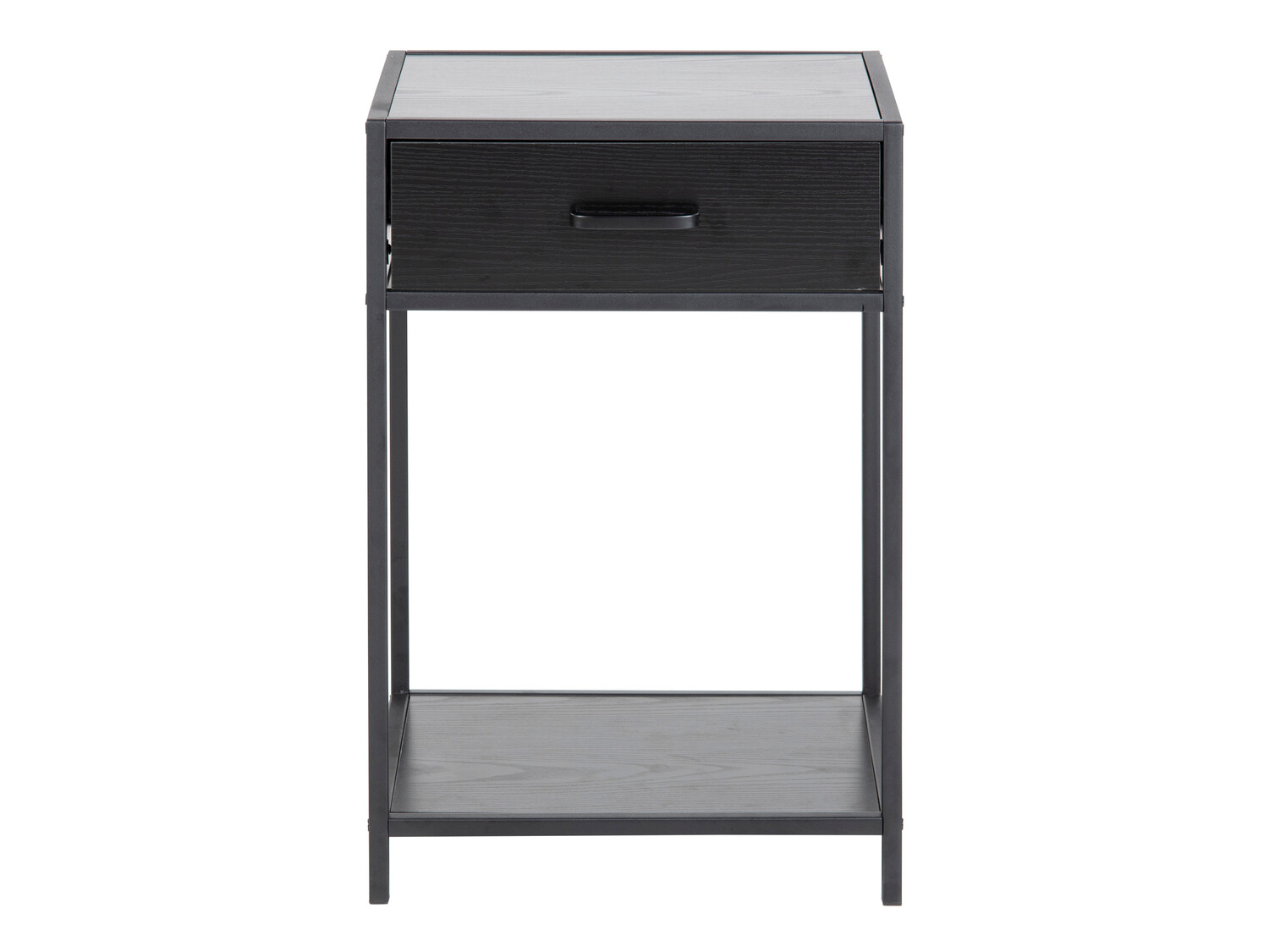 Mesa de cabeceira Norsica Sevferi 128 (Cinza preta + Preto)