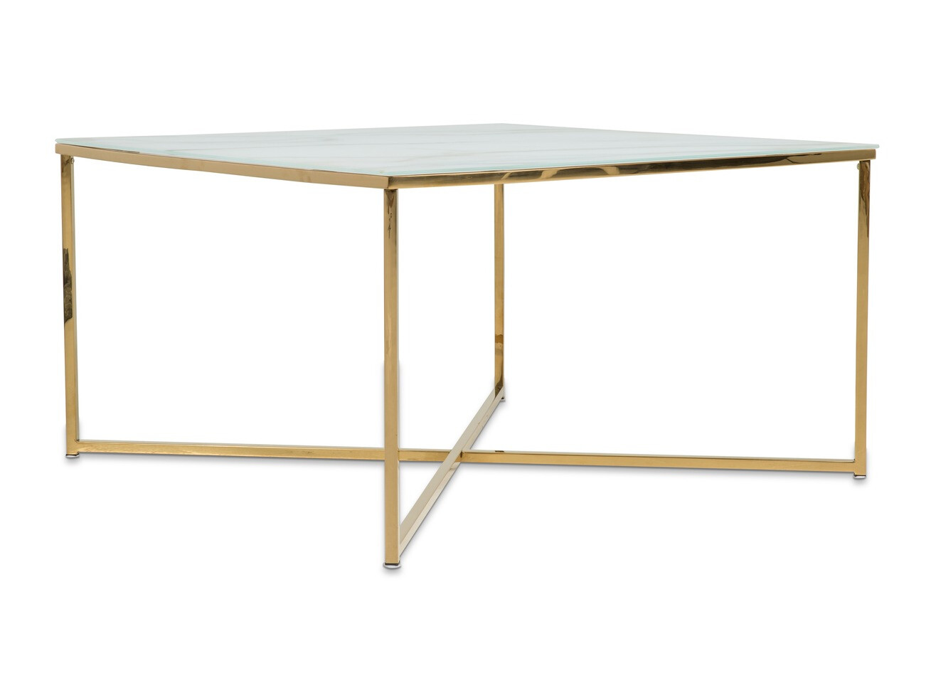 Mesa para revistas Concept 55 202 (Branco + dourado)