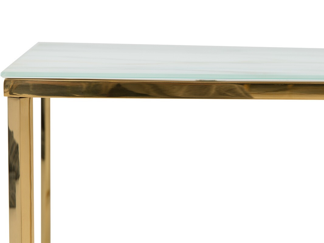 Mesa para revistas Concept 55 202 (Branco + dourado)