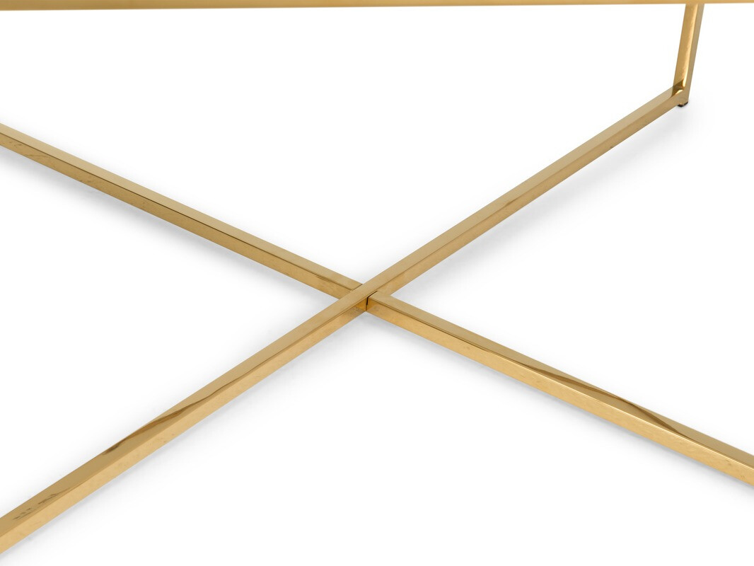 Mesa para revistas Concept 55 202 (Branco + dourado)