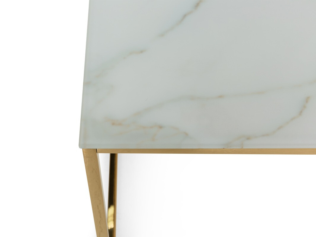 Mesa para revistas Concept 55 204 (Branco + Latão)