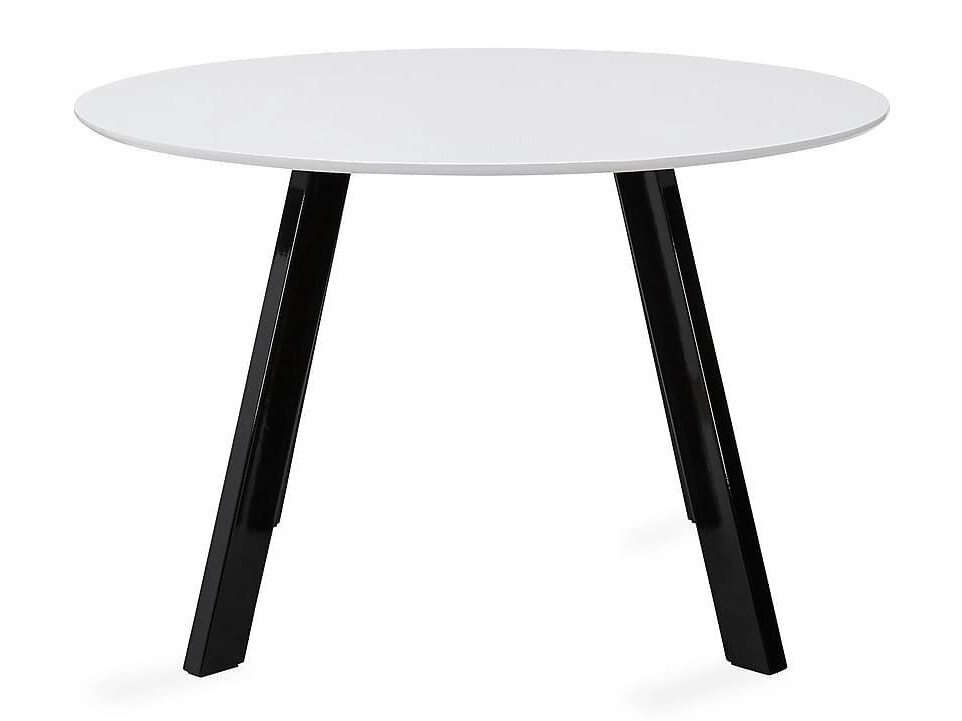 Mesa Riverton 495 (Branco brilhante + Preto)