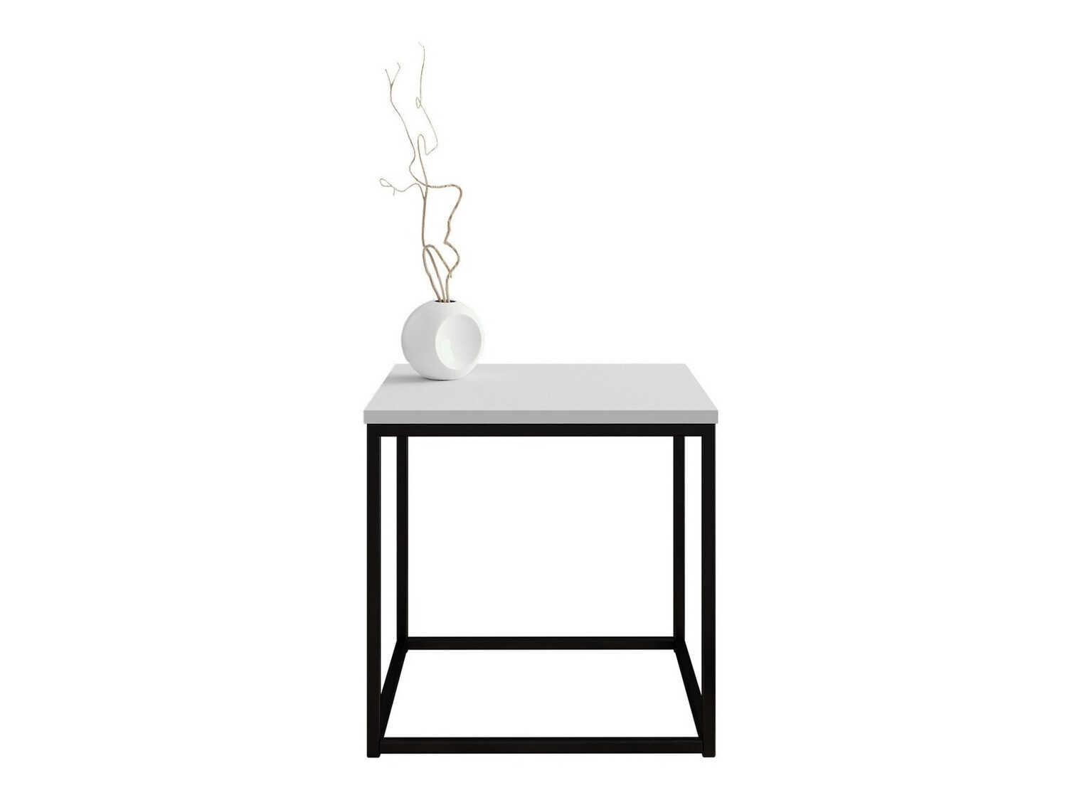 Mesa de centro Germantown 106 (Preto matte + Branco brilhante)