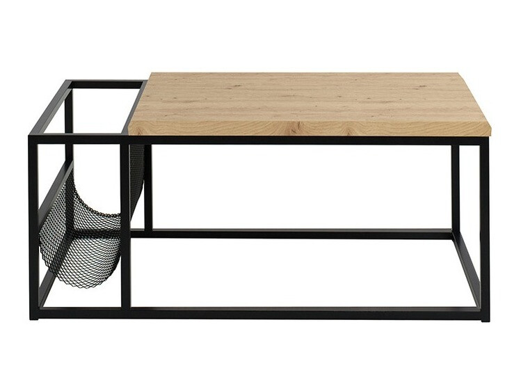 Mesa para revistas Indiana A110 (Preto + Carvalho Artisan)