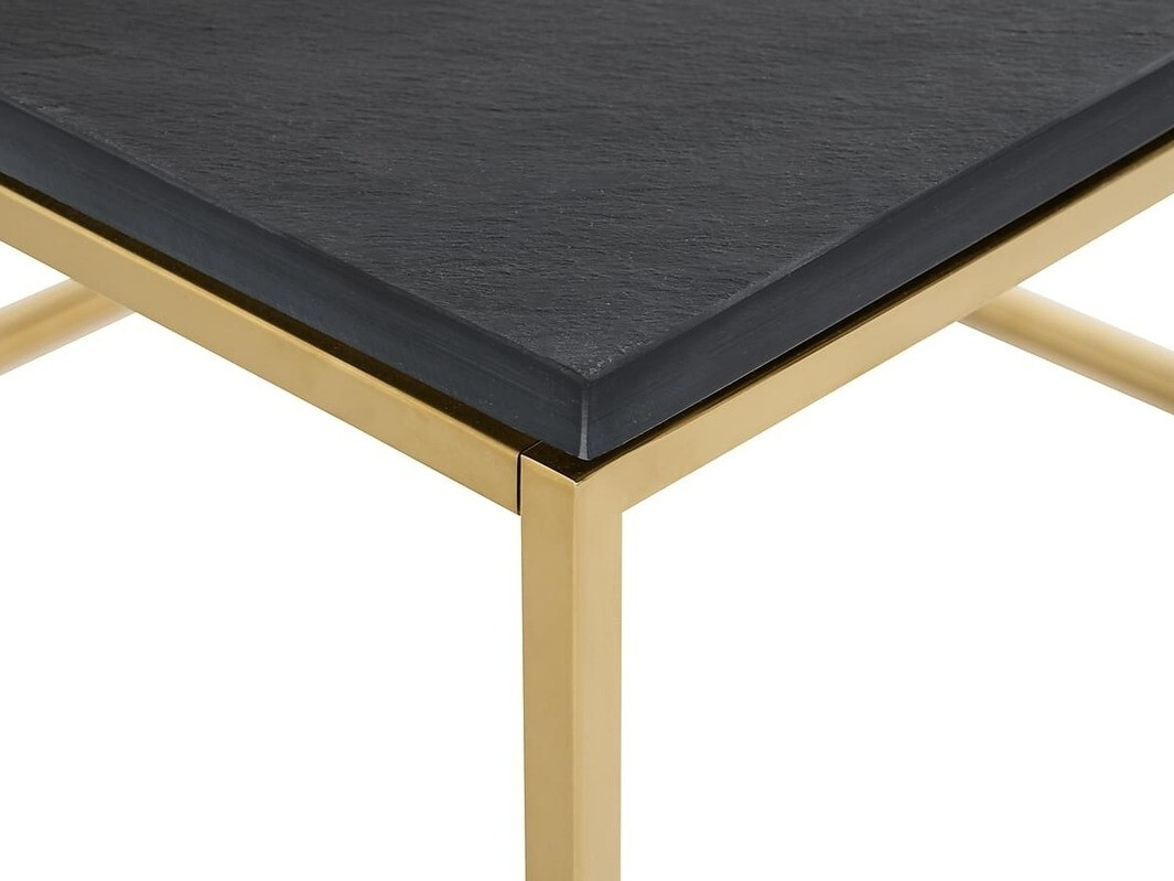 Mesa para revistas Riverton 534 (Preto + dourado)