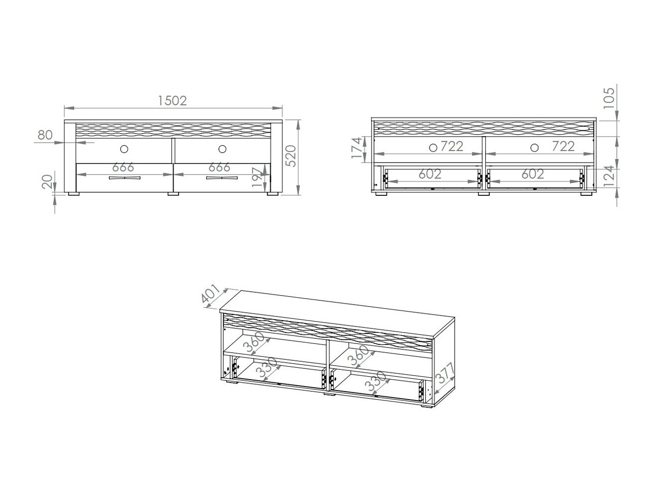 Móvel de TV Noleliu 102