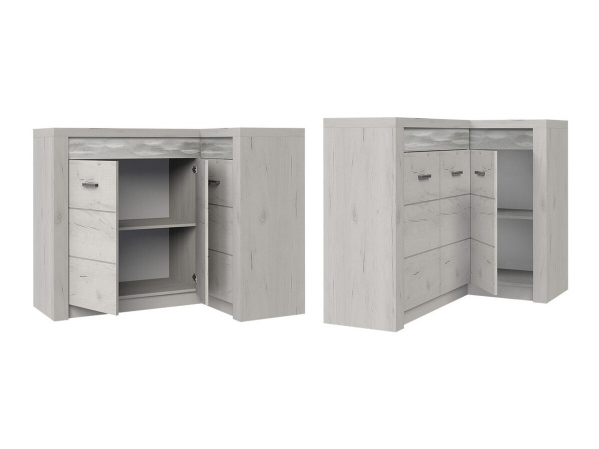 Armário para cantos Serfeno 112 (Madeira de freixo escura)