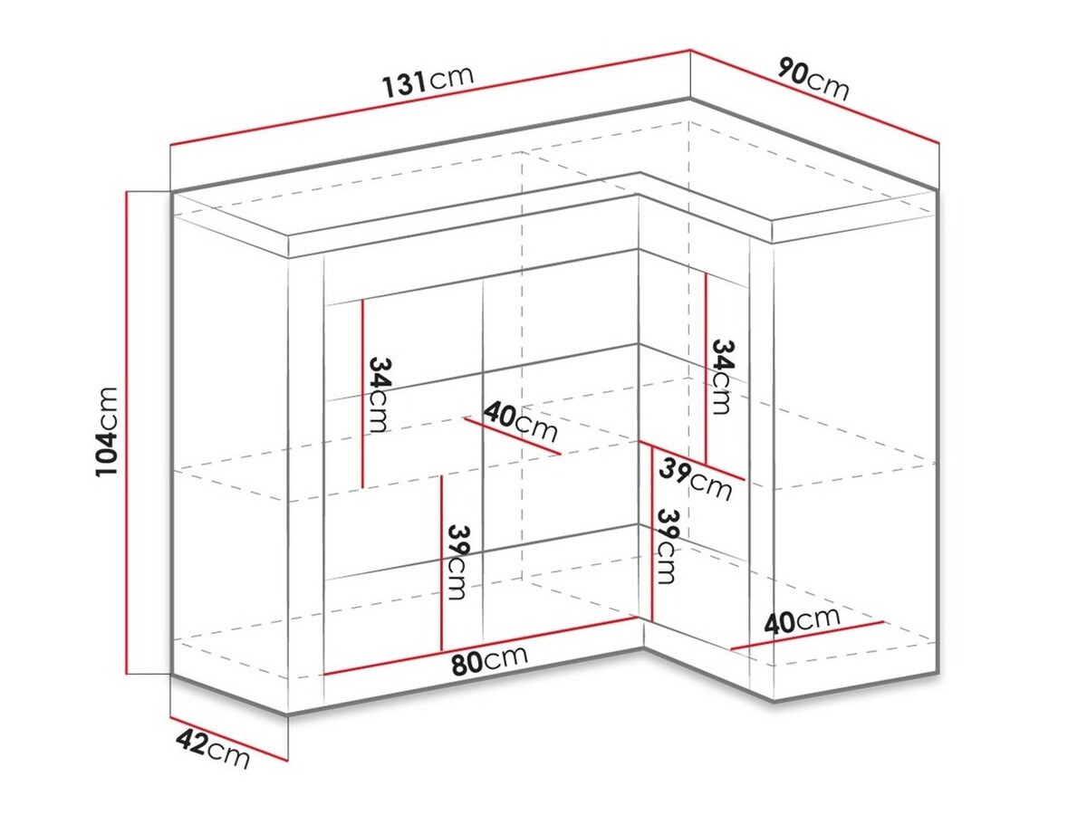 Armário para cantos Serfeno 112 (Madeira de freixo)