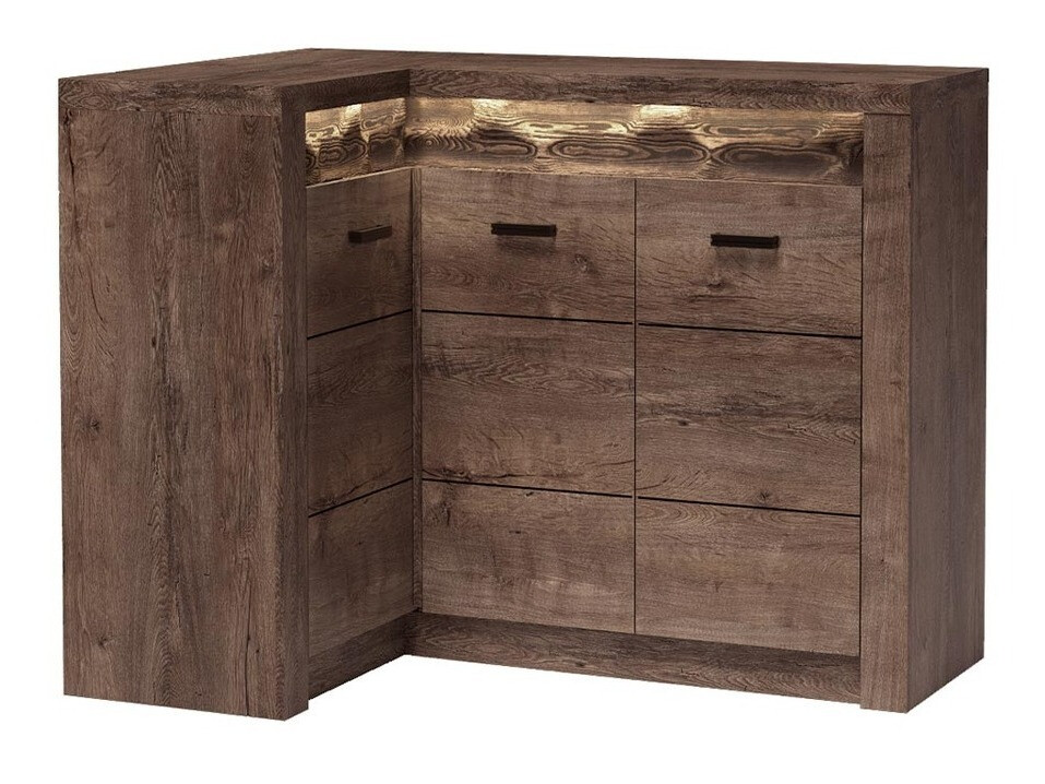 Armário para cantos Serfeno 113 (Freixo escuro)