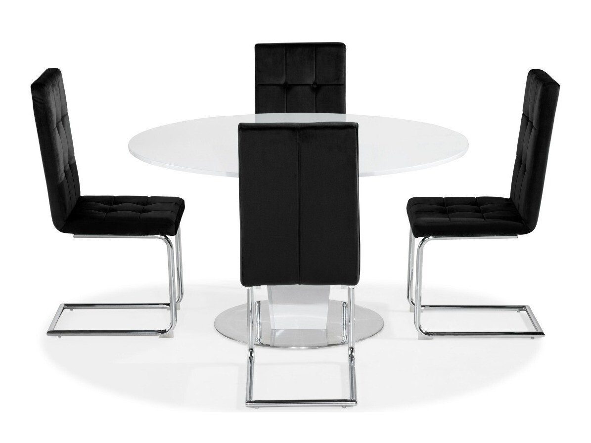 Conjunto para refeições Scandinavian Choice 835 (Preto + Prata)