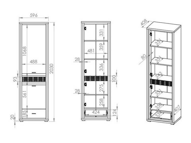Estante Madison H101 (Noz)