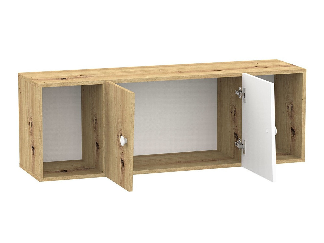 Armário suspenso Almira 112 (Carvalho Artisan + Branco)