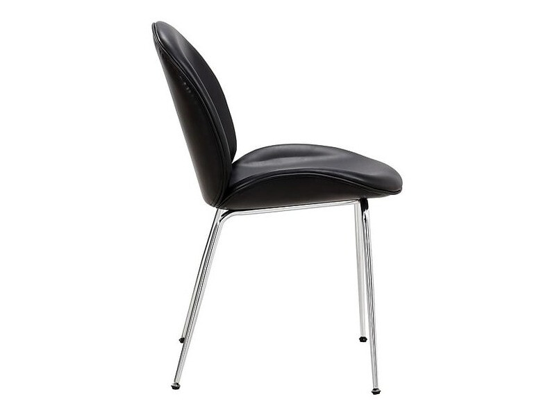 Cadeira Charleston 199 (Preto + Prata)