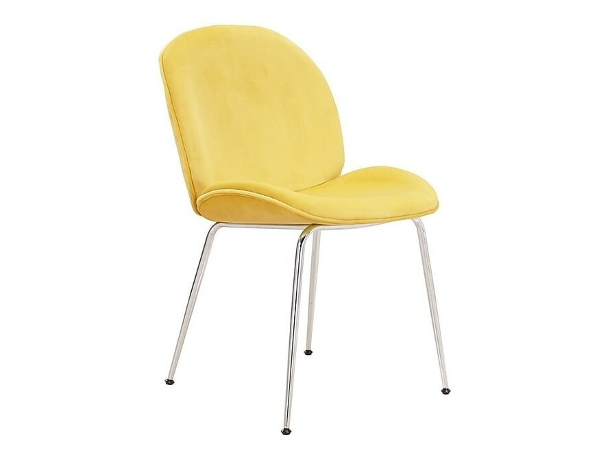 Cadeira Charleston 200 (Amarelo + Prata)