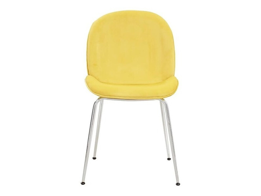 Cadeira Charleston 200 (Amarelo + Prata)