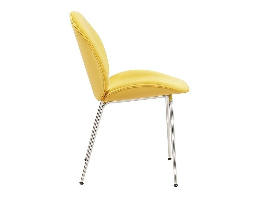 Cadeira Charleston 200 (Amarelo + Prata)