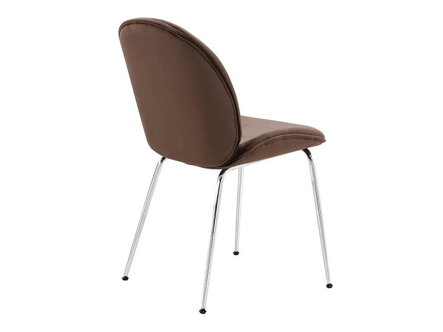 Cadeira Charleston 200 (Castanho + Prata)