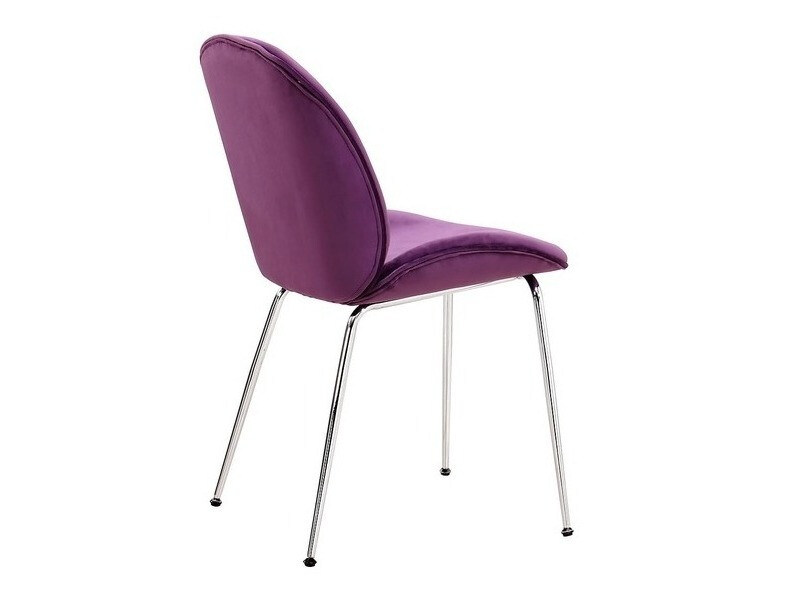 Cadeira Charleston 200 (Roxo + Prata)