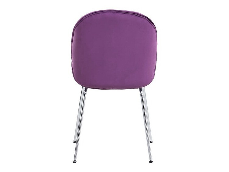 Cadeira Charleston 200 (Roxo + Prata)