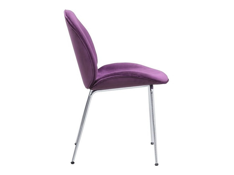 Cadeira Charleston 200 (Roxo + Prata)