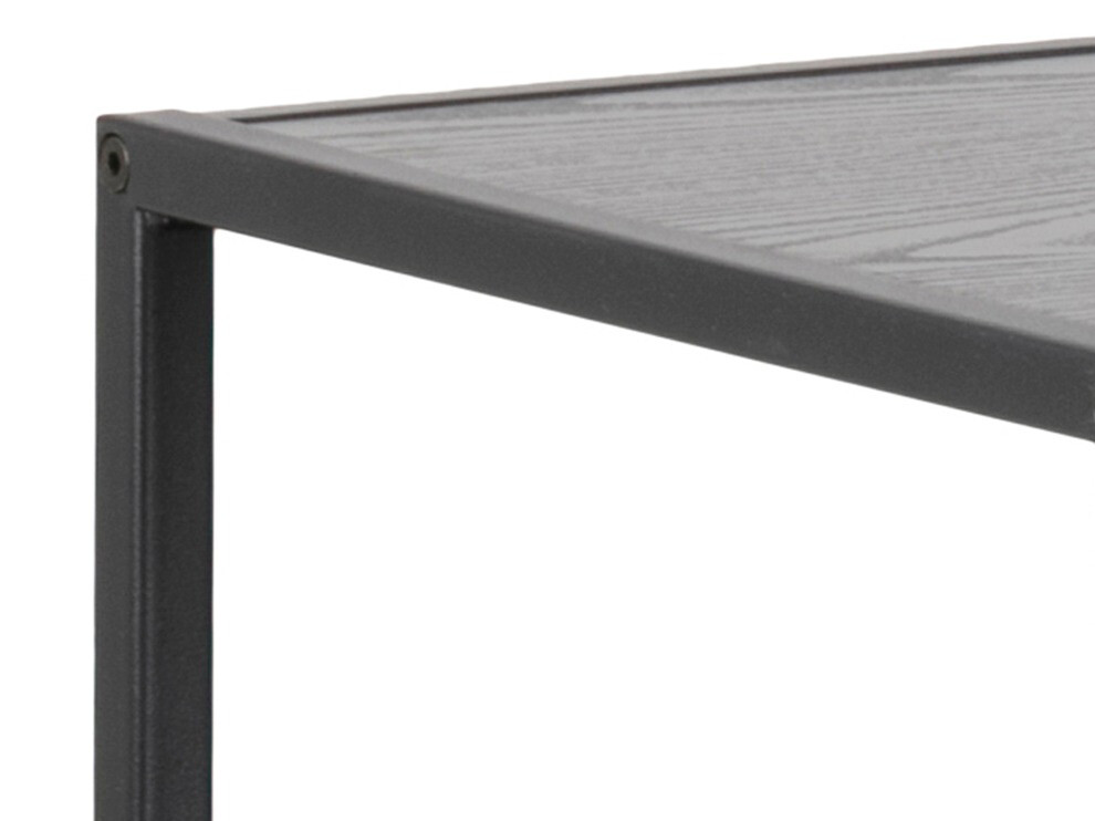 Estante Norsica Sevferi 102 (Cinza preta + Preto)