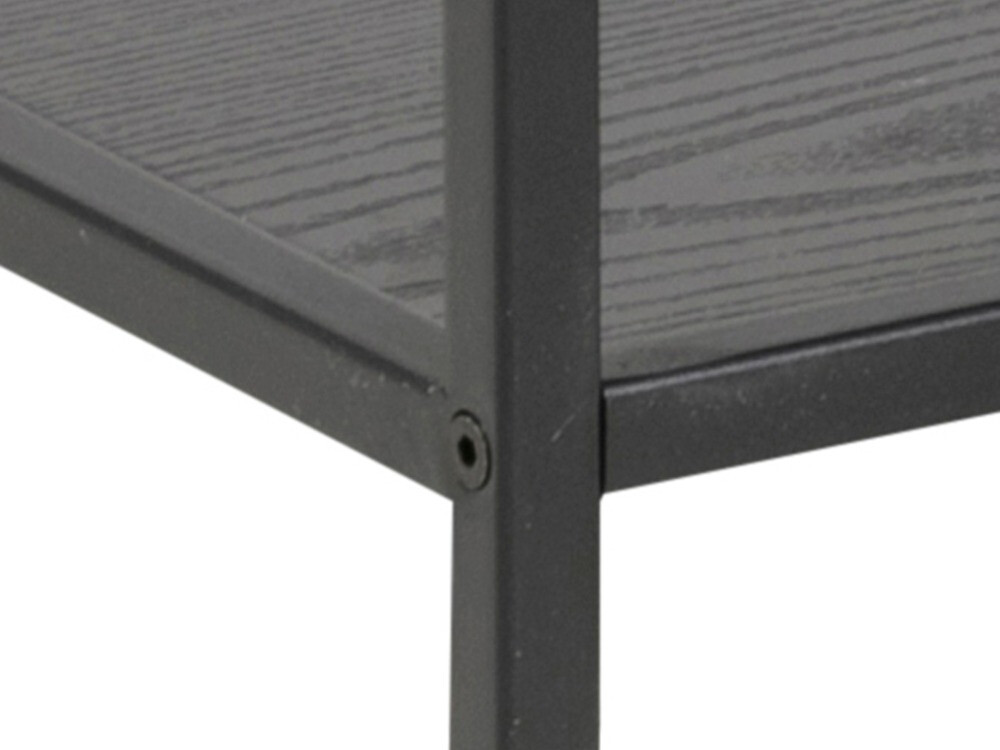 Estante Norsica Sevferi 102 (Cinza preta + Preto)