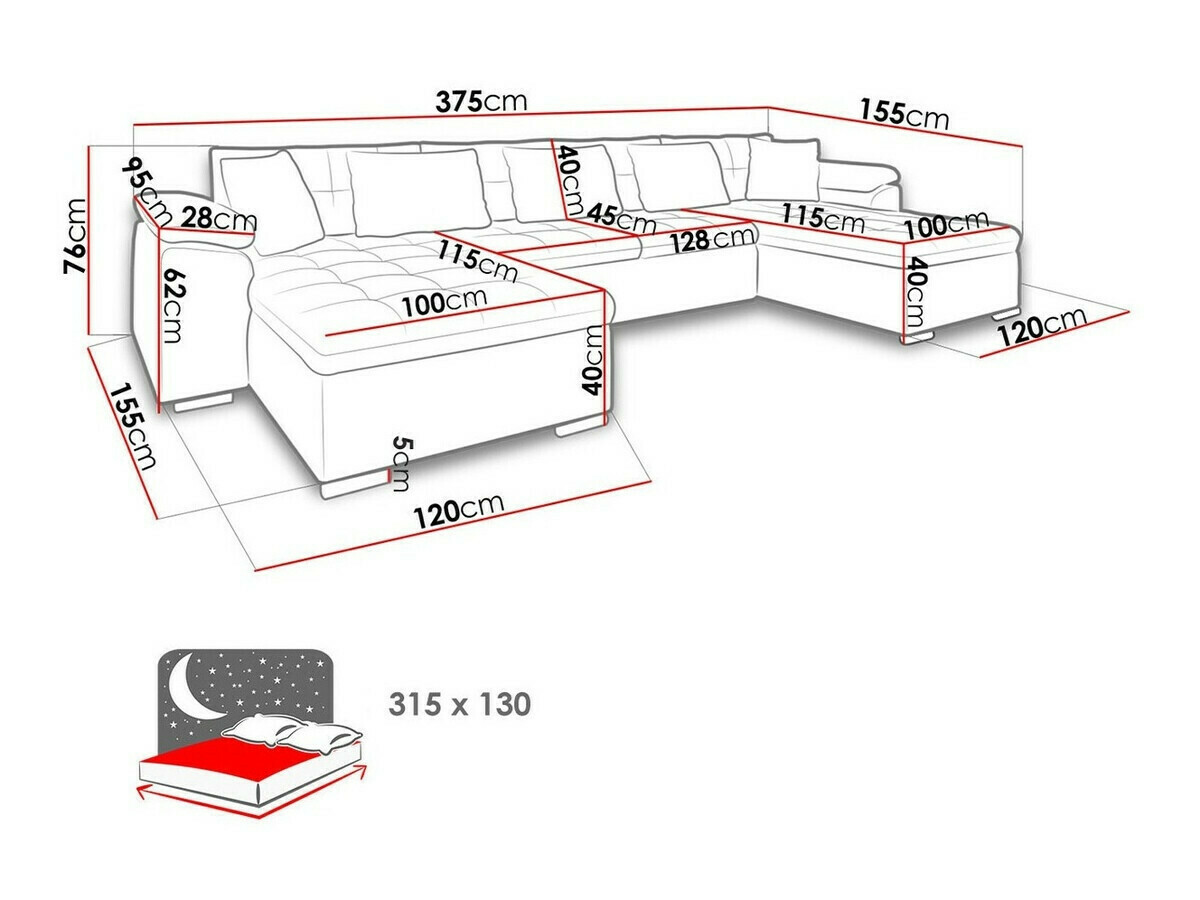 Sofá de canto Comfivo 182 (Eureka 2121 + Magic Velvet P137 2215)