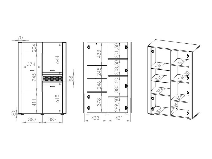 Estante Madison J104