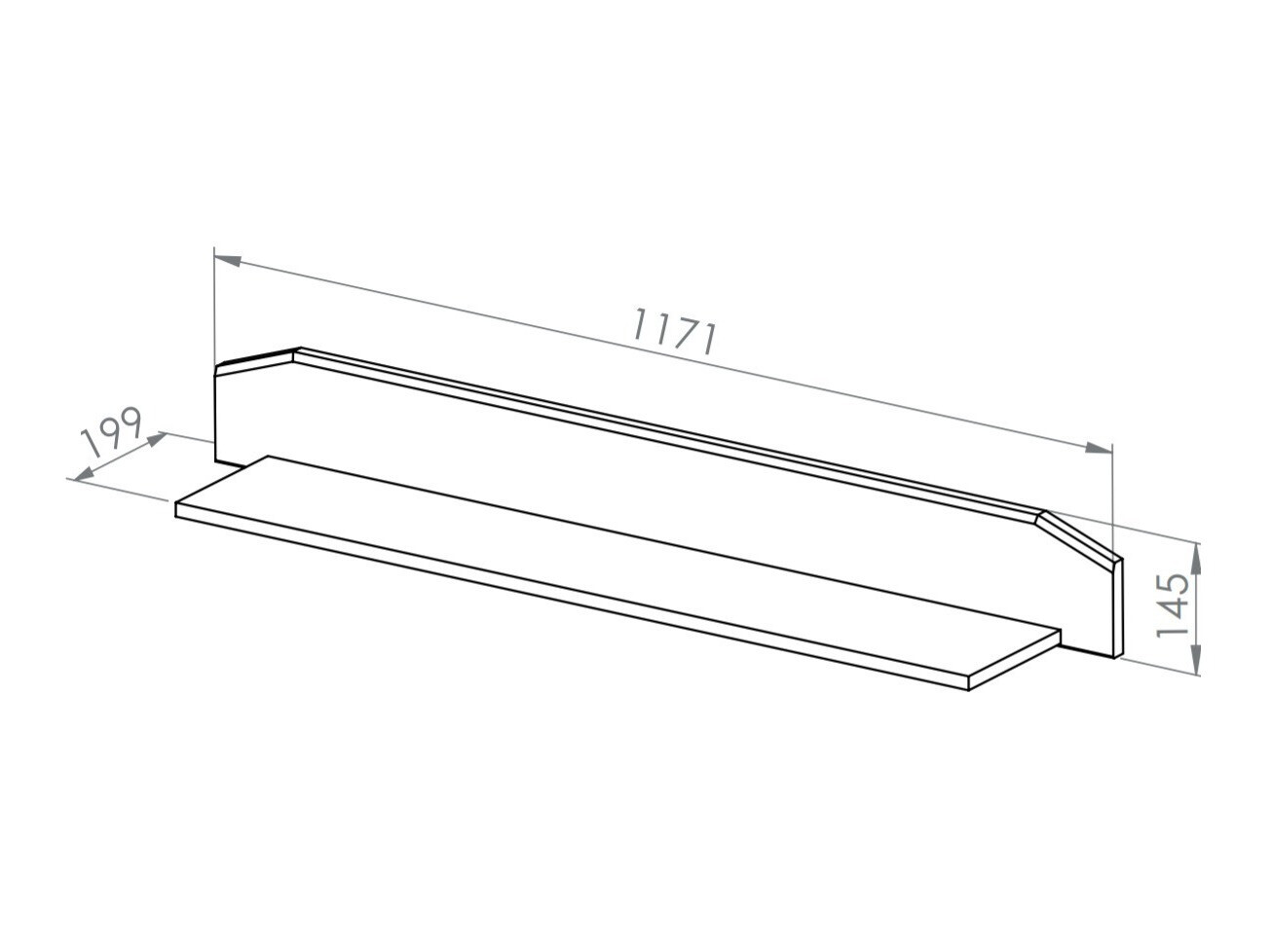 Estante de parede Mavevare 106
