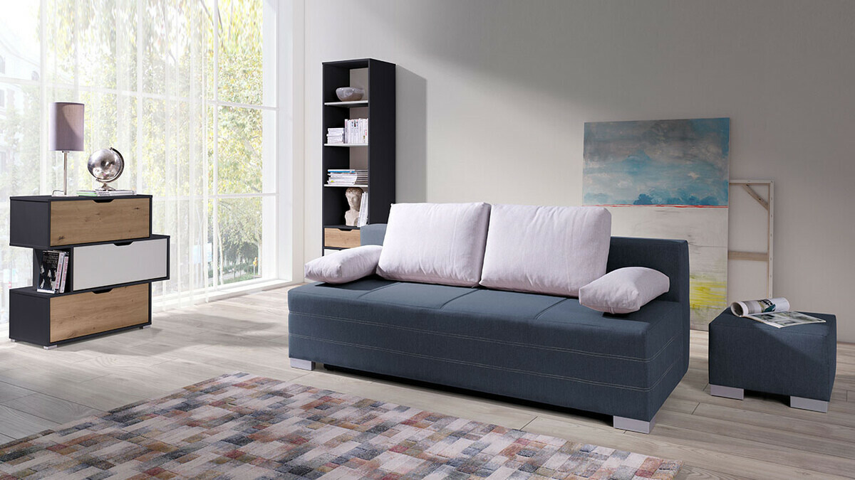 Estante Providence H109 (Grafite + Carvalho Artisan + Branco)