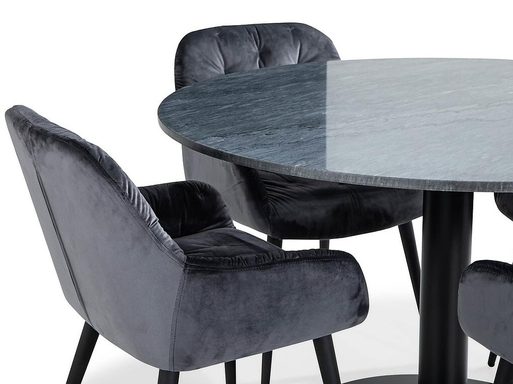 Conjunto para refeições Scandinavian Choice 831 (Cinzento mármore + Preto)