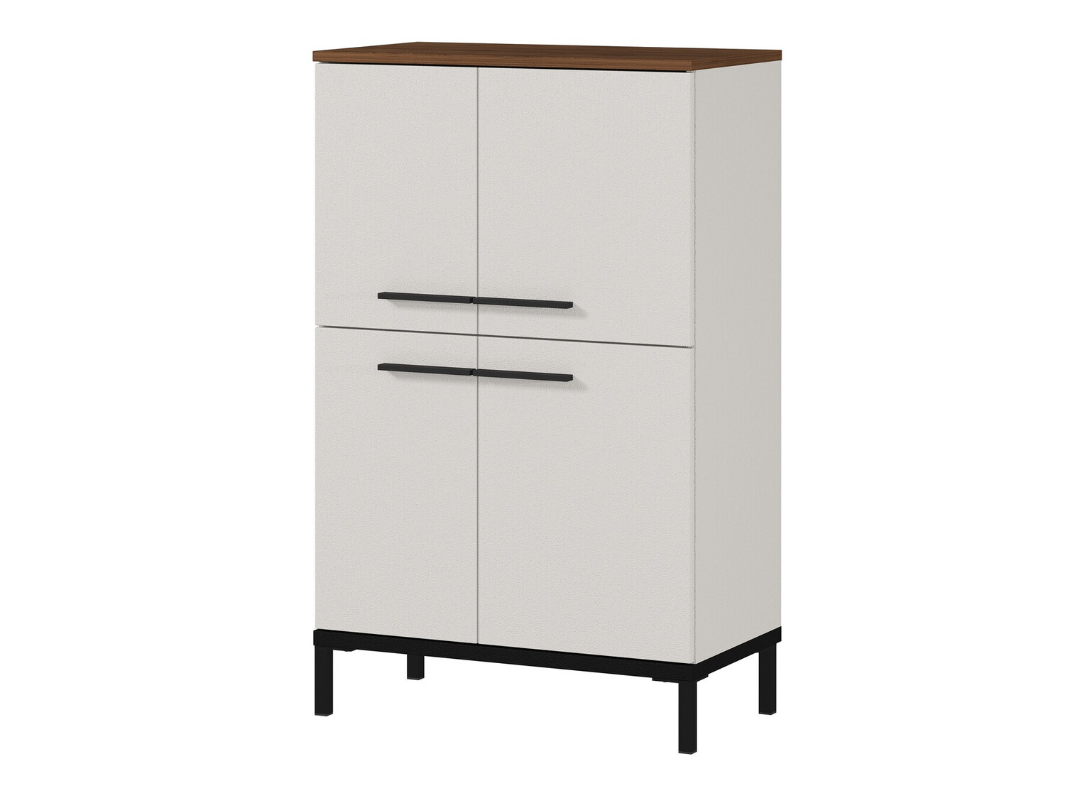 Armário colocado para casa de banho Ruvlevu 102 (Cinzento claro + Noz)