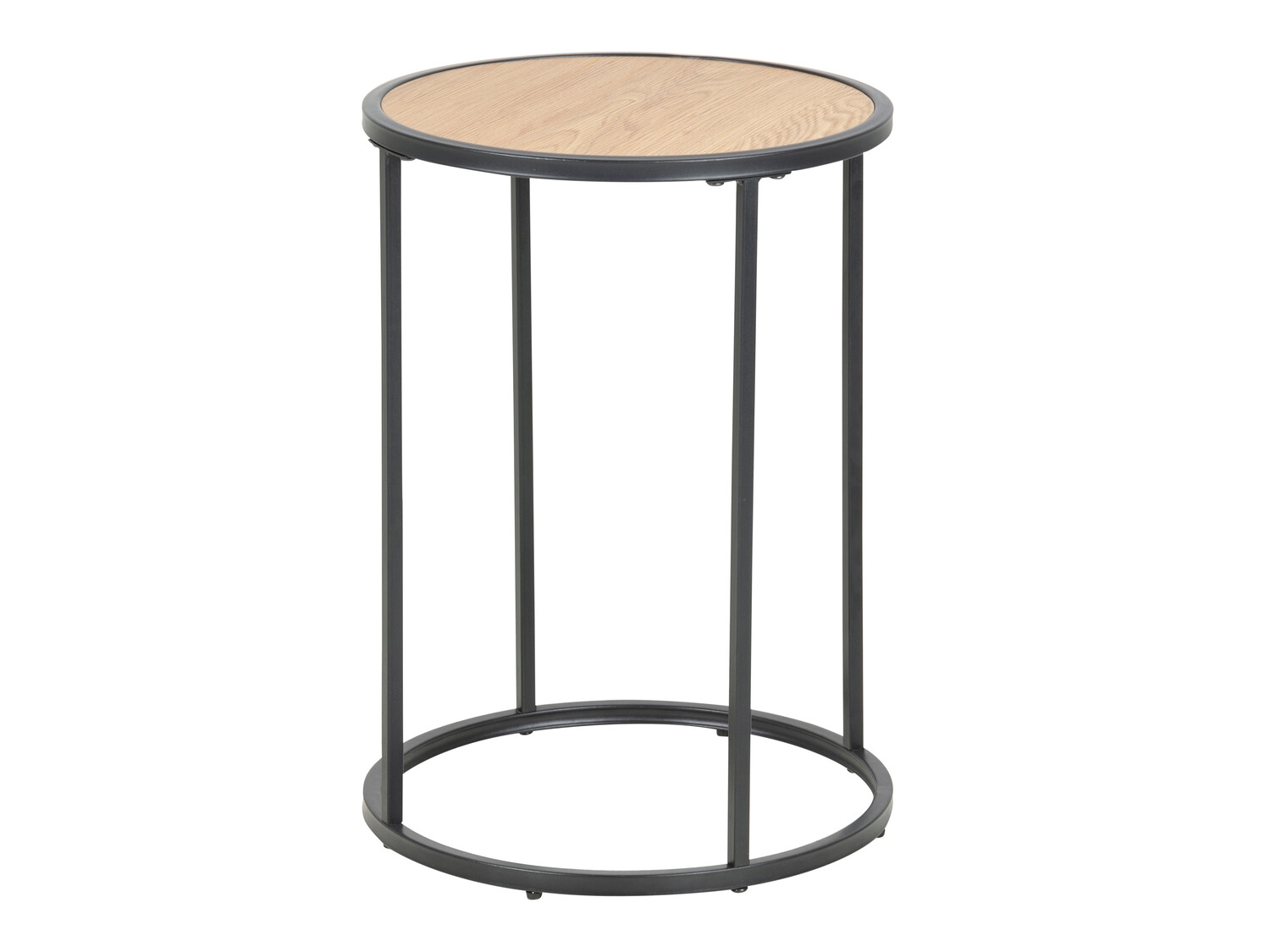 Mesa lateral Norsica Sevferi 118 (Carvalho selvagem + Preto)