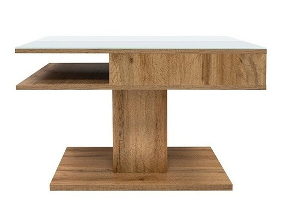 Mesa de centro Boston 208 (Carvalho wotan + Branco)