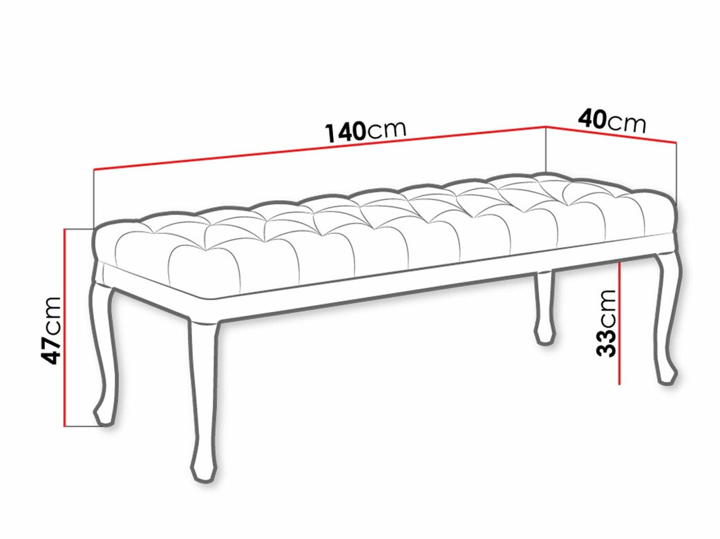 Banco estofado Florence 105 (Primo 8803)