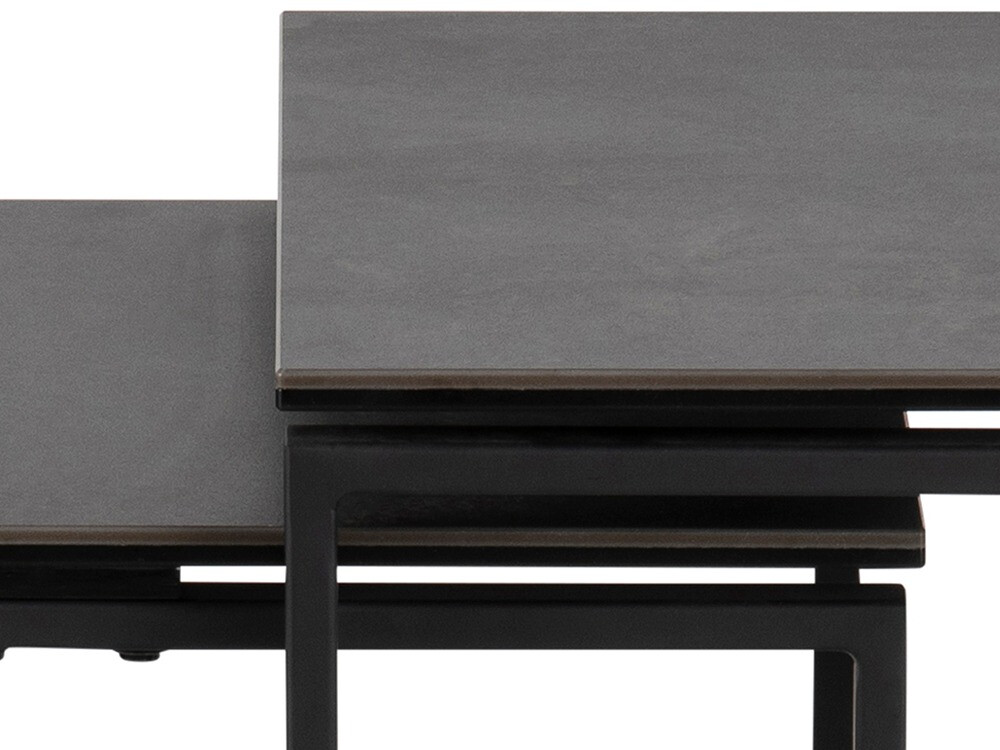 Conjunto de mesas de apoio Norsica 406 (Preto)