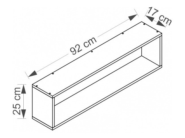 Estante de parede Cirdora 111 (Branco)