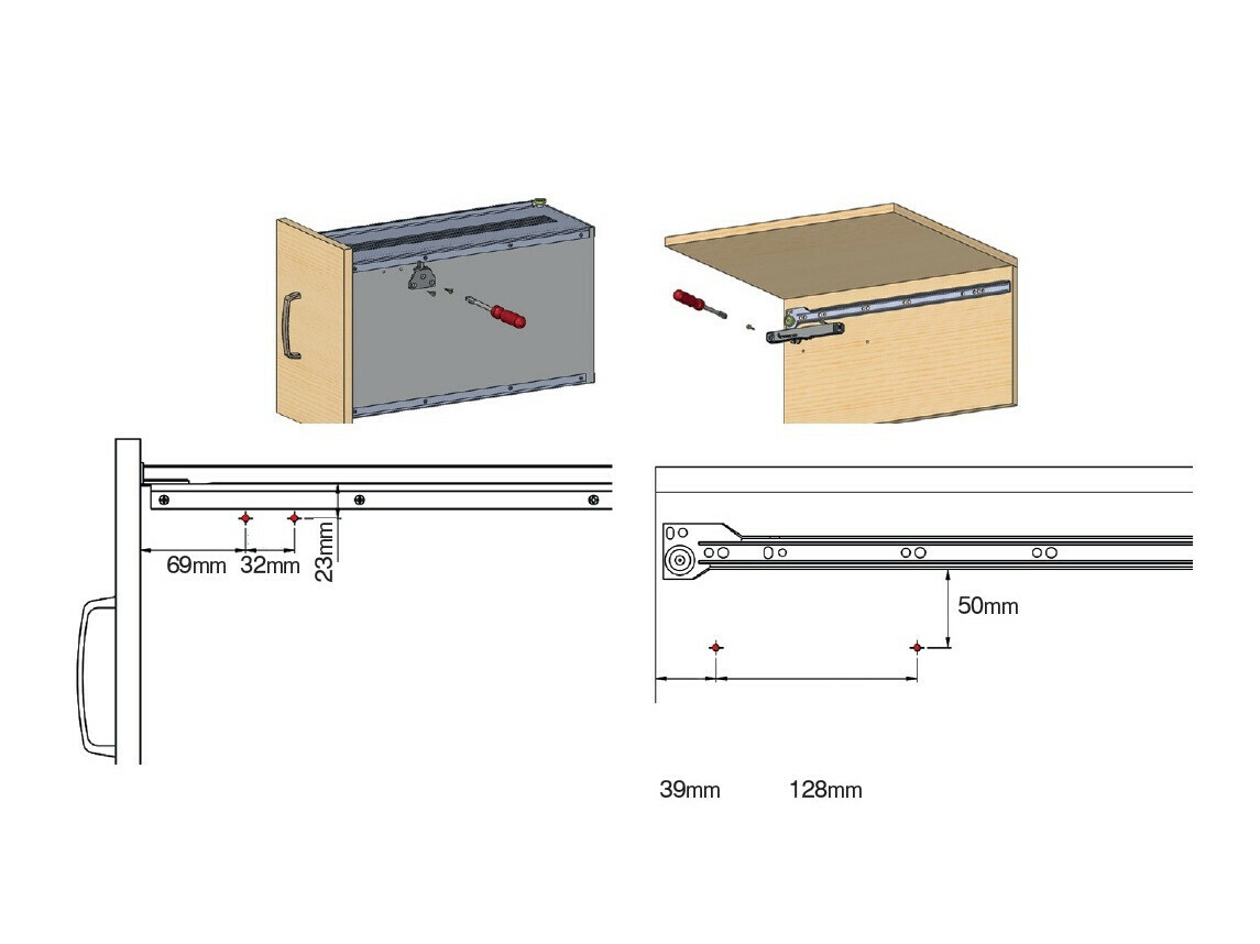 Amortecedor de gaveta Mode 140