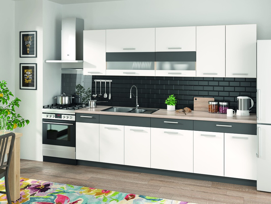 Armário modular com gavetas Mode White 124