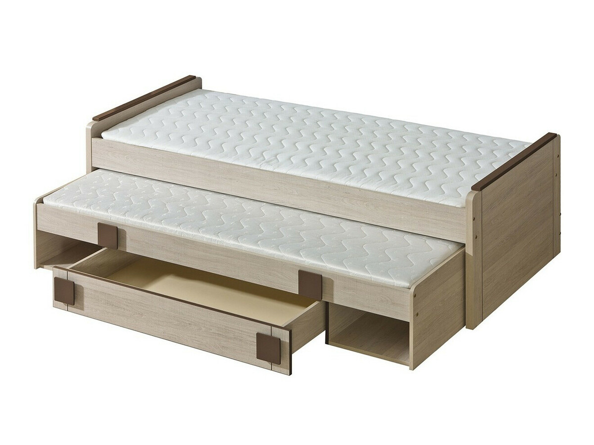 Conjuntos para quartos de criança Elmenou 119 (Carvalho santana + Cinzento)