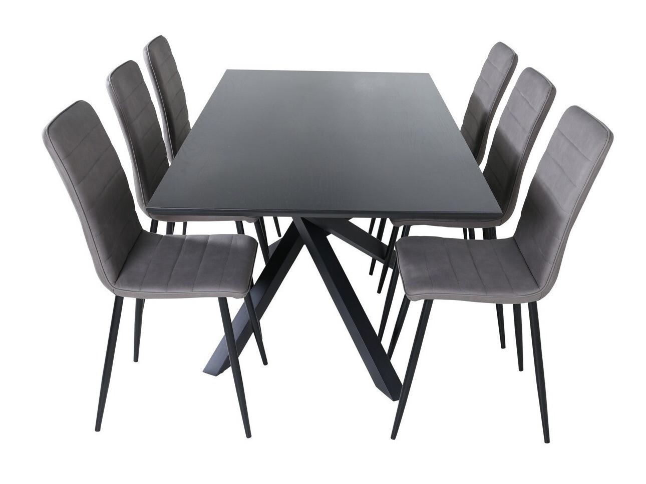 Conjunto para refeições Dallas 2697 (Cinzento + Preto)