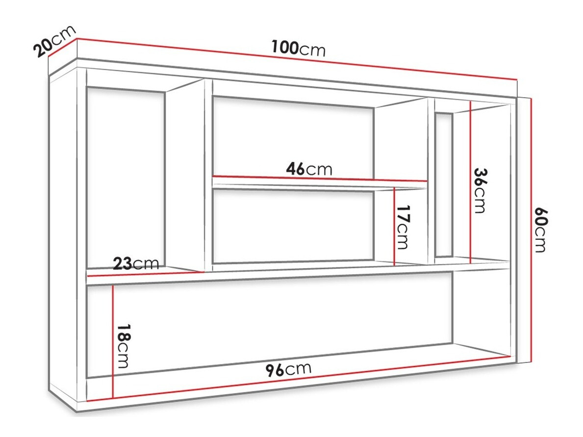 Estante de parede Comfivo 390